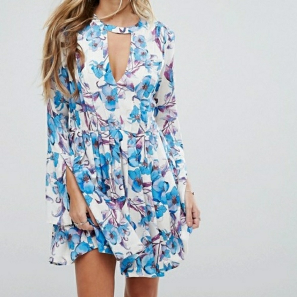 NWT Free people floral Tegan dress size 4